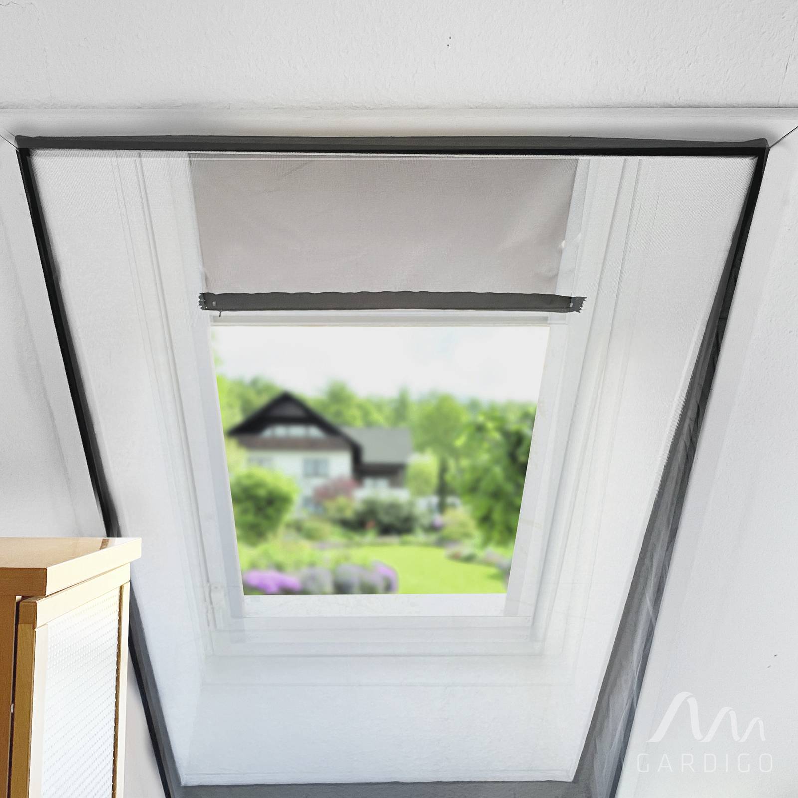 Gardigo 25306 Dachfenster-Fliegengitter (B x H) 1400mm x 1200mm Anthrazit 1St.