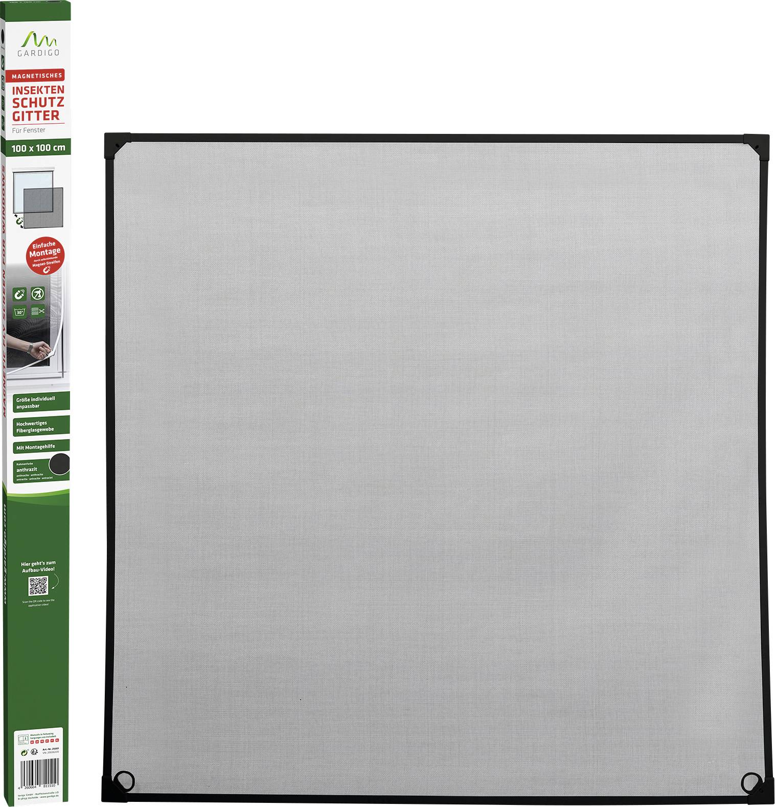 Gardigo 25301 Fliegengitter (B x H) 1000mm x 1000mm Anthrazit 1St.