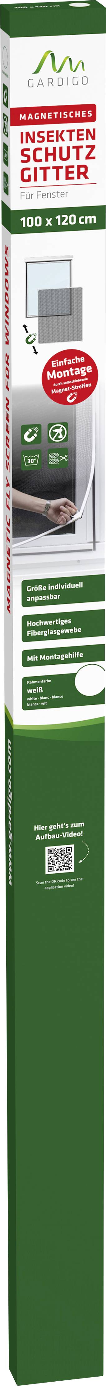 Gardigo 25302 Fliegengitter (B x H) 1000mm x 1200mm Weiß 1St.