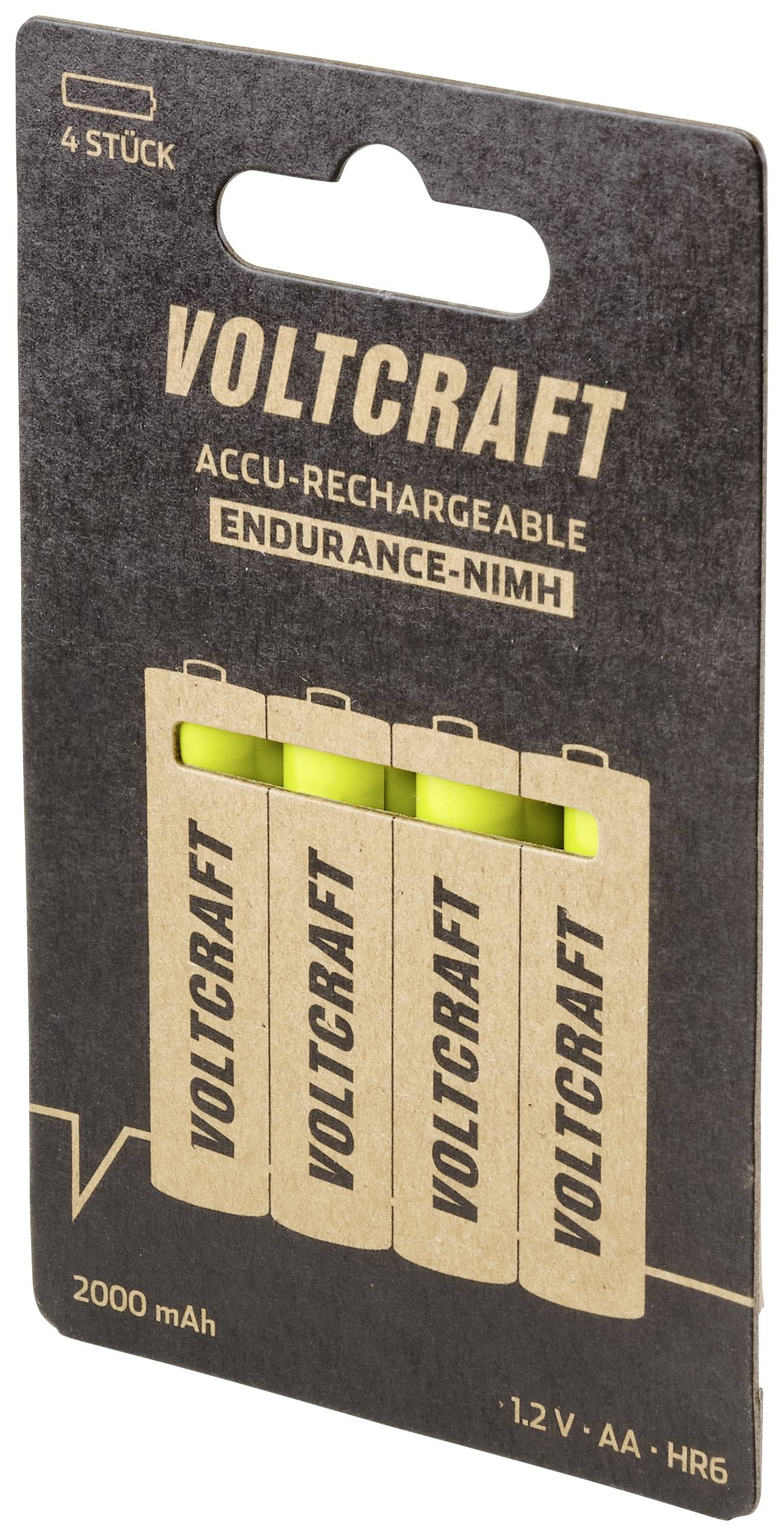 VOLTCRAFT Endurance Mignon (AA)-Akku NiMH 2000 mAh 1.2V 4St.