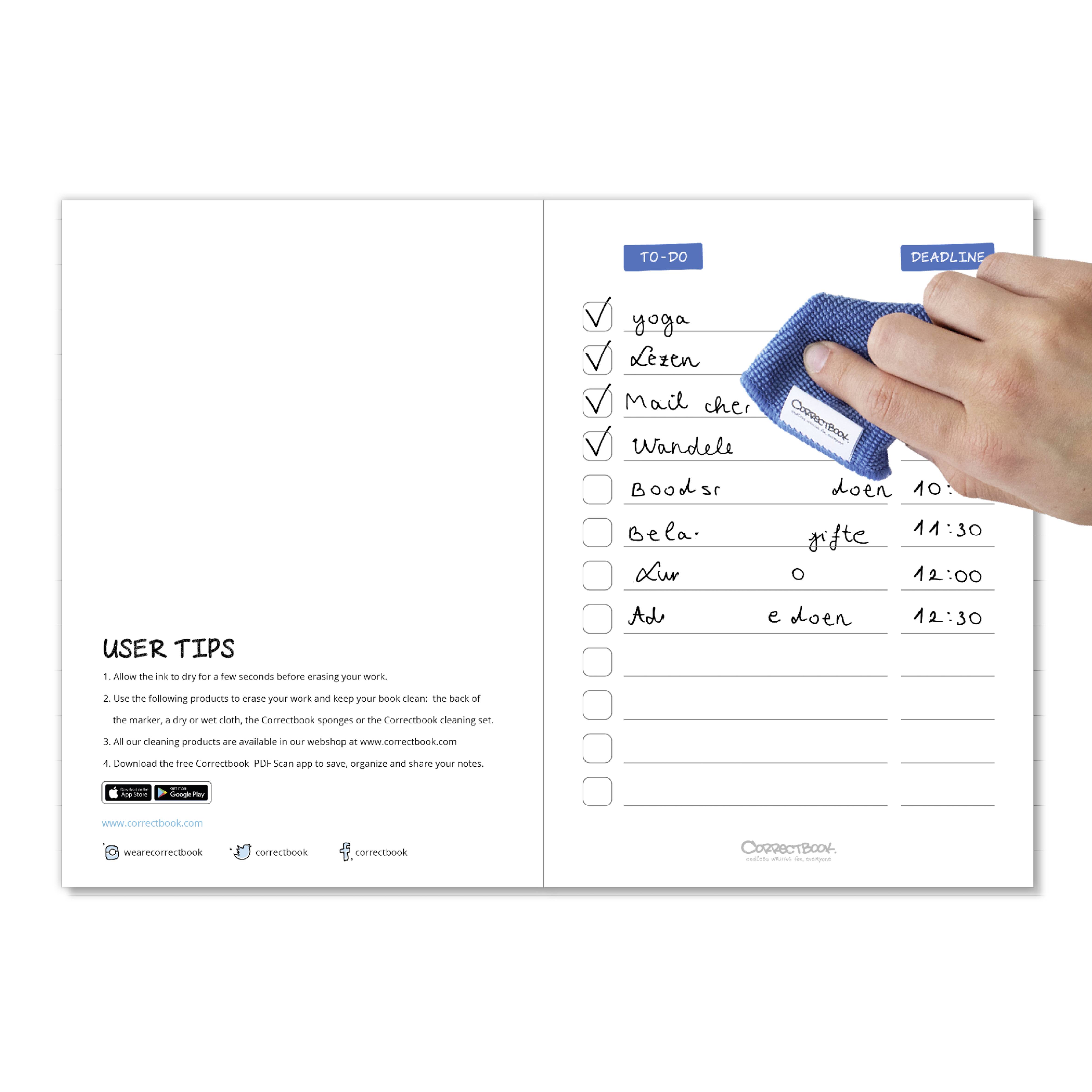 Correctbook DIN A5 red liniert DIN A5 red liniert Notizbuch Rot DIN A5