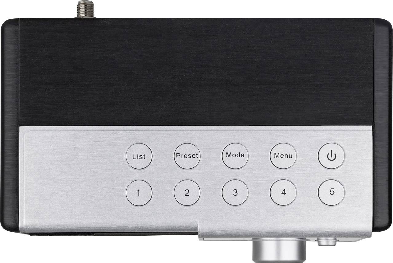 Telestar DIRA M 10 Tischradio DAB+, UKW AUX, USB Akku-Ladefunktion, Inkl. Fernbedienung, Weckfunktion Schwarz