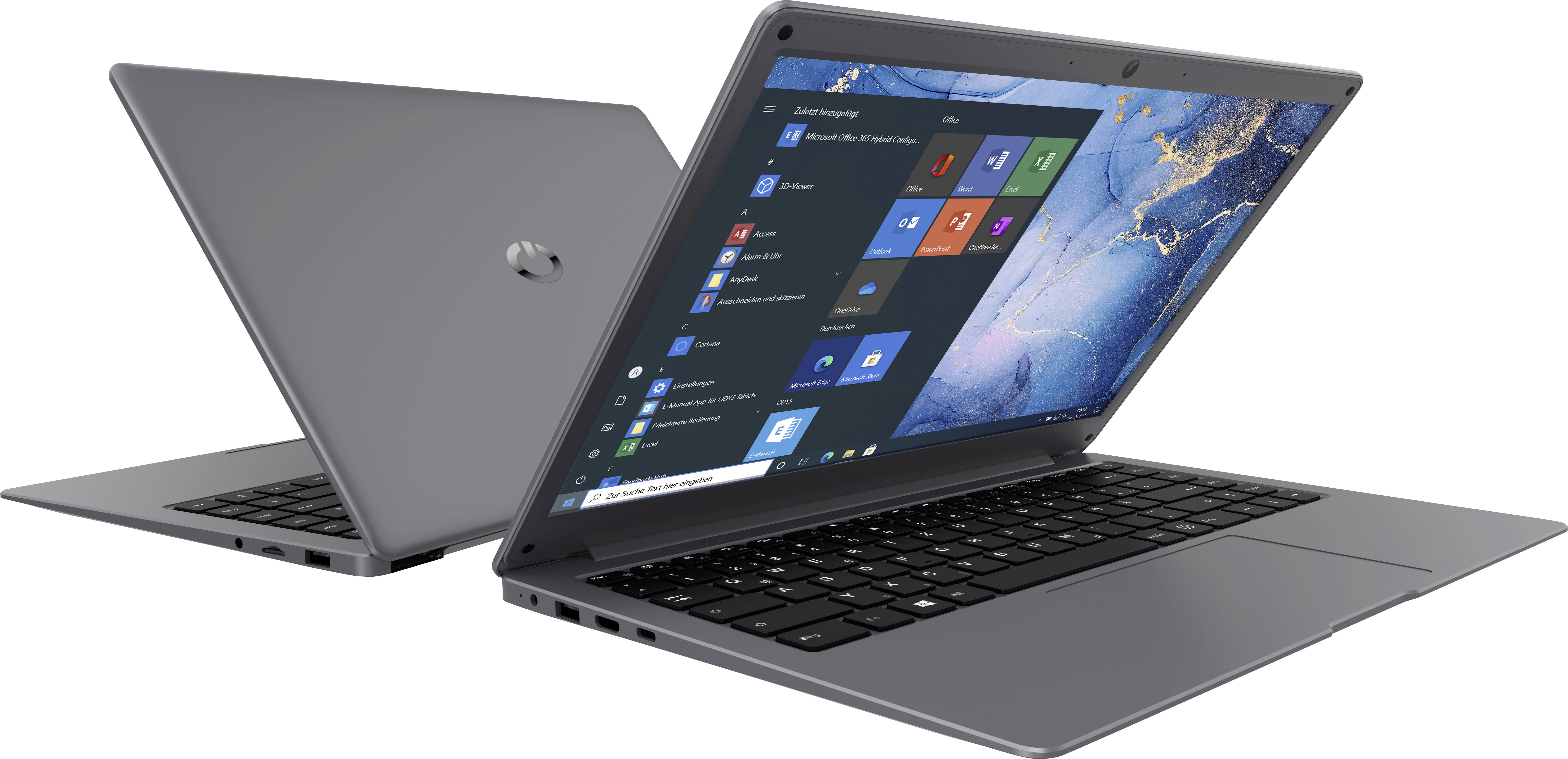 ODYS Notebook mybook 14 PRO 35.8 cm (14.1 Zoll) Full HD Intel® Celeron® N4120 4 GB RAM 128 GB Flash Deutsch, QWERTZ Grau X620020