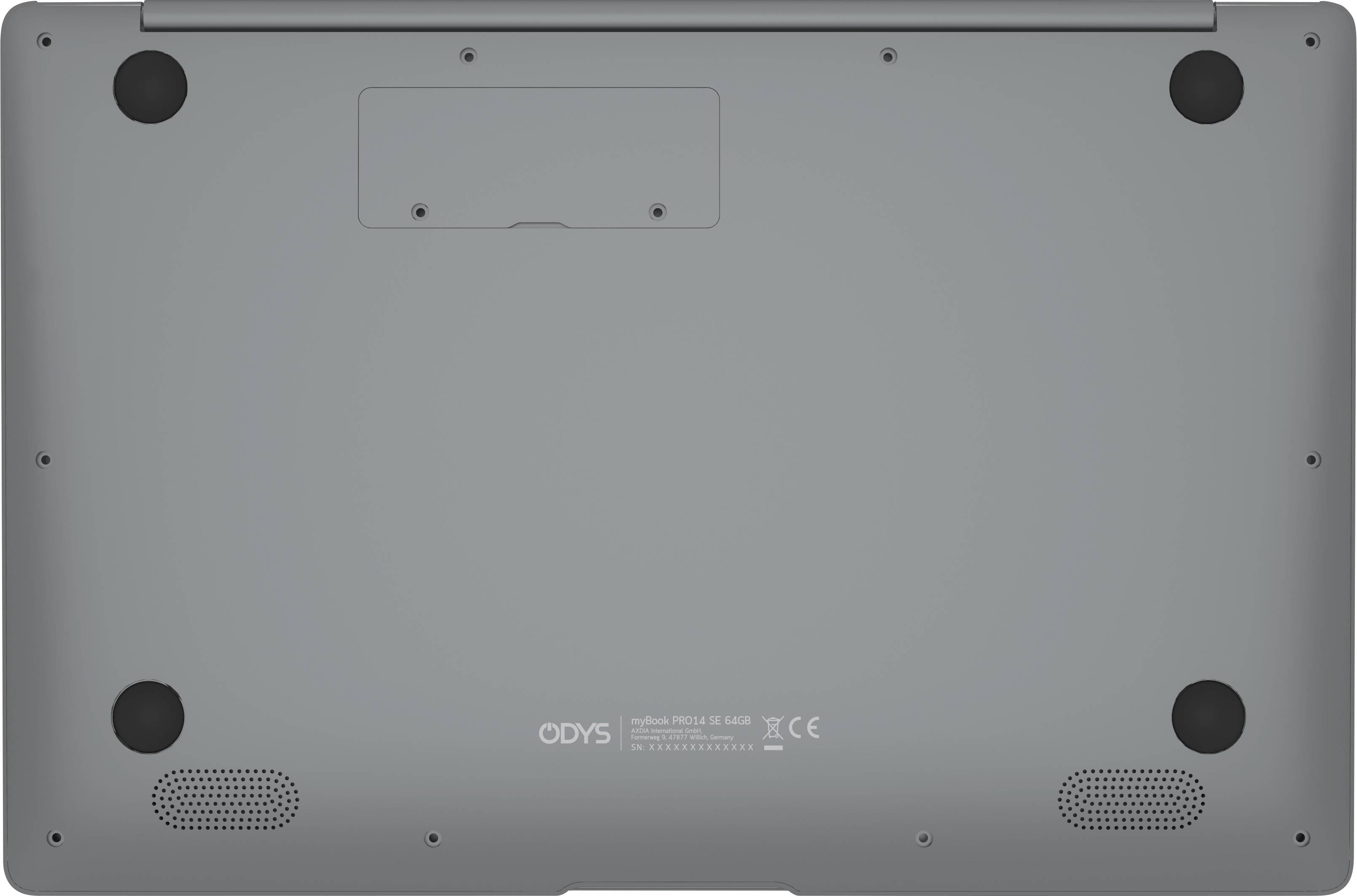 ODYS Notebook mybook 14 PRO 35.8 cm (14.1 Zoll) Full HD Intel® Celeron® N4120 4 GB RAM 128 GB Flash Deutsch, QWERTZ Grau X620020