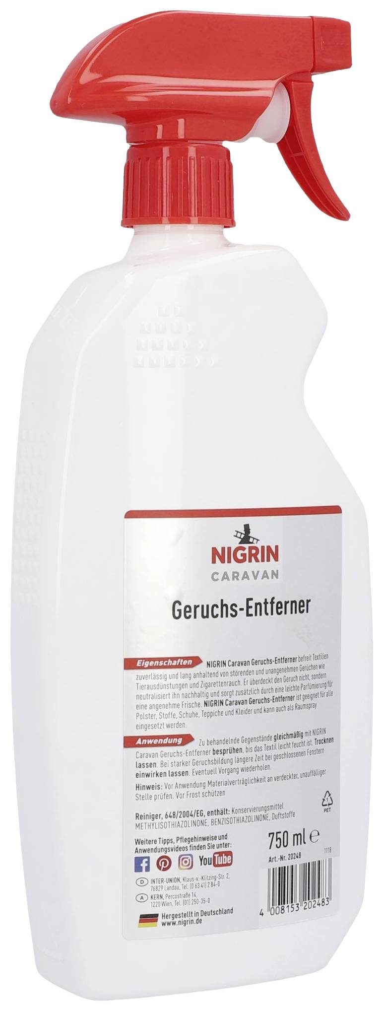 NIGRIN 20248 Geruchsentferner 0.750 l