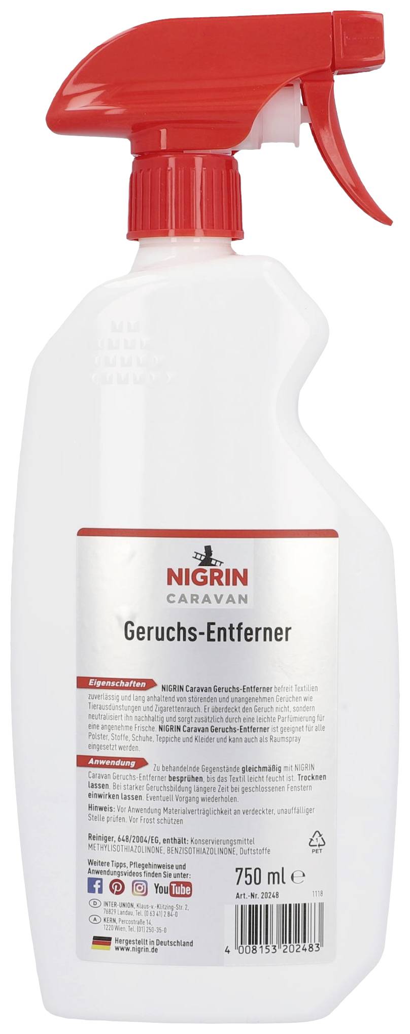 NIGRIN 20248 Geruchsentferner 0.750 l