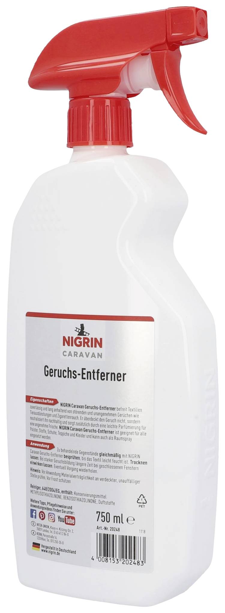 NIGRIN 20248 Geruchsentferner 0.750 l