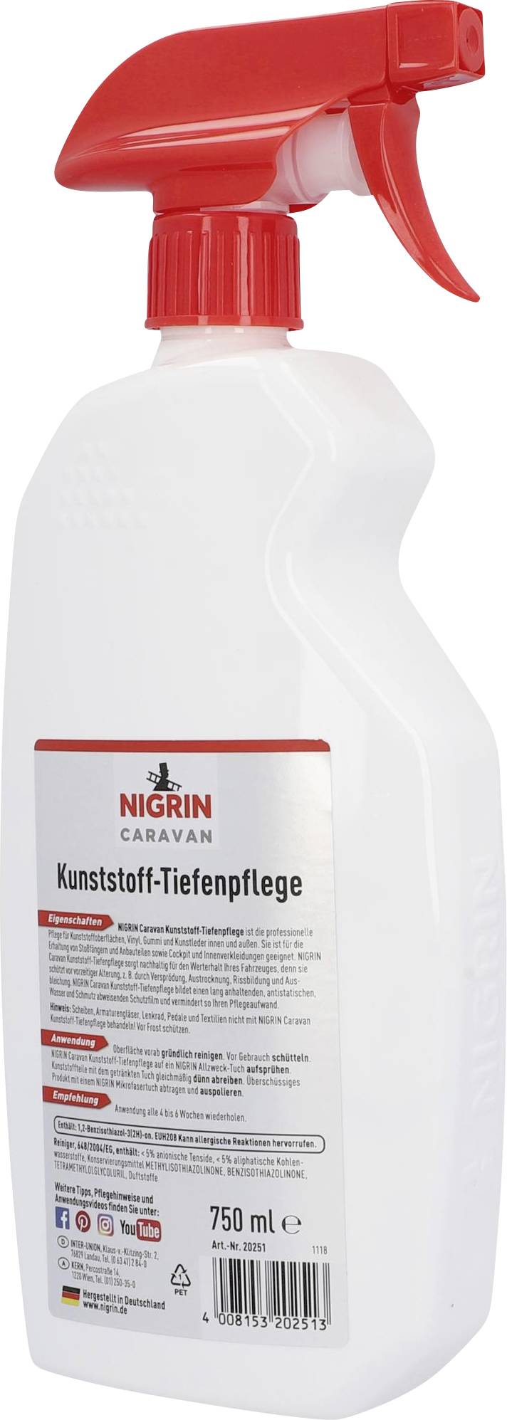 NIGRIN 20251:Kunststoffpfleger 0.750 l
