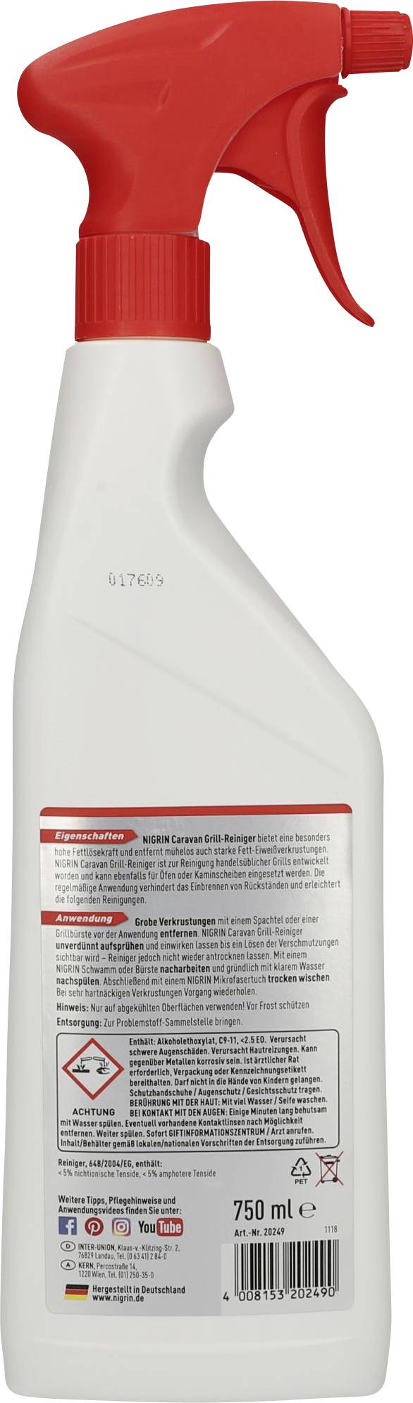 NIGRIN 20249 Reiniger 0.750 l
