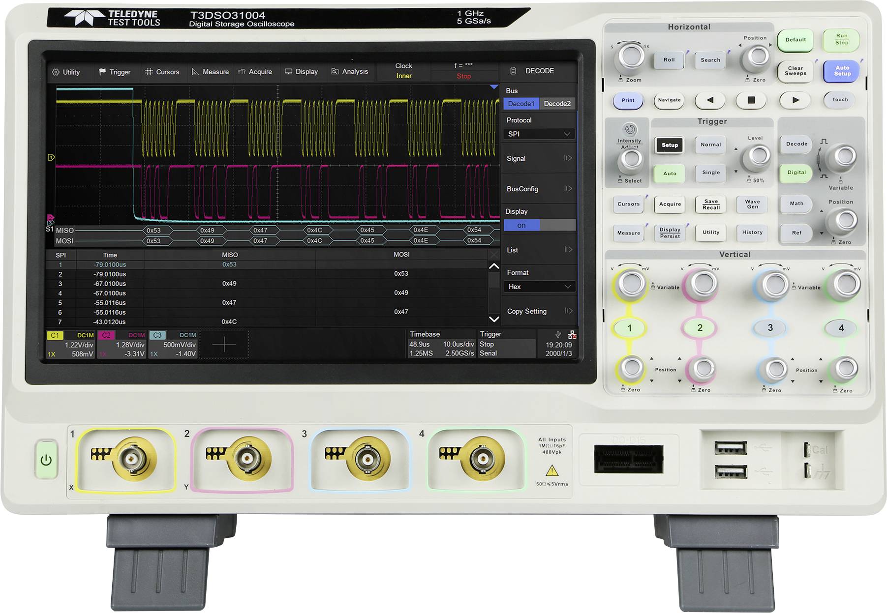 Teledyne LeCroy Digital-Oszilloskop 350MHz 4-Kanal 5 GSa/s 125 Mpts 1St.