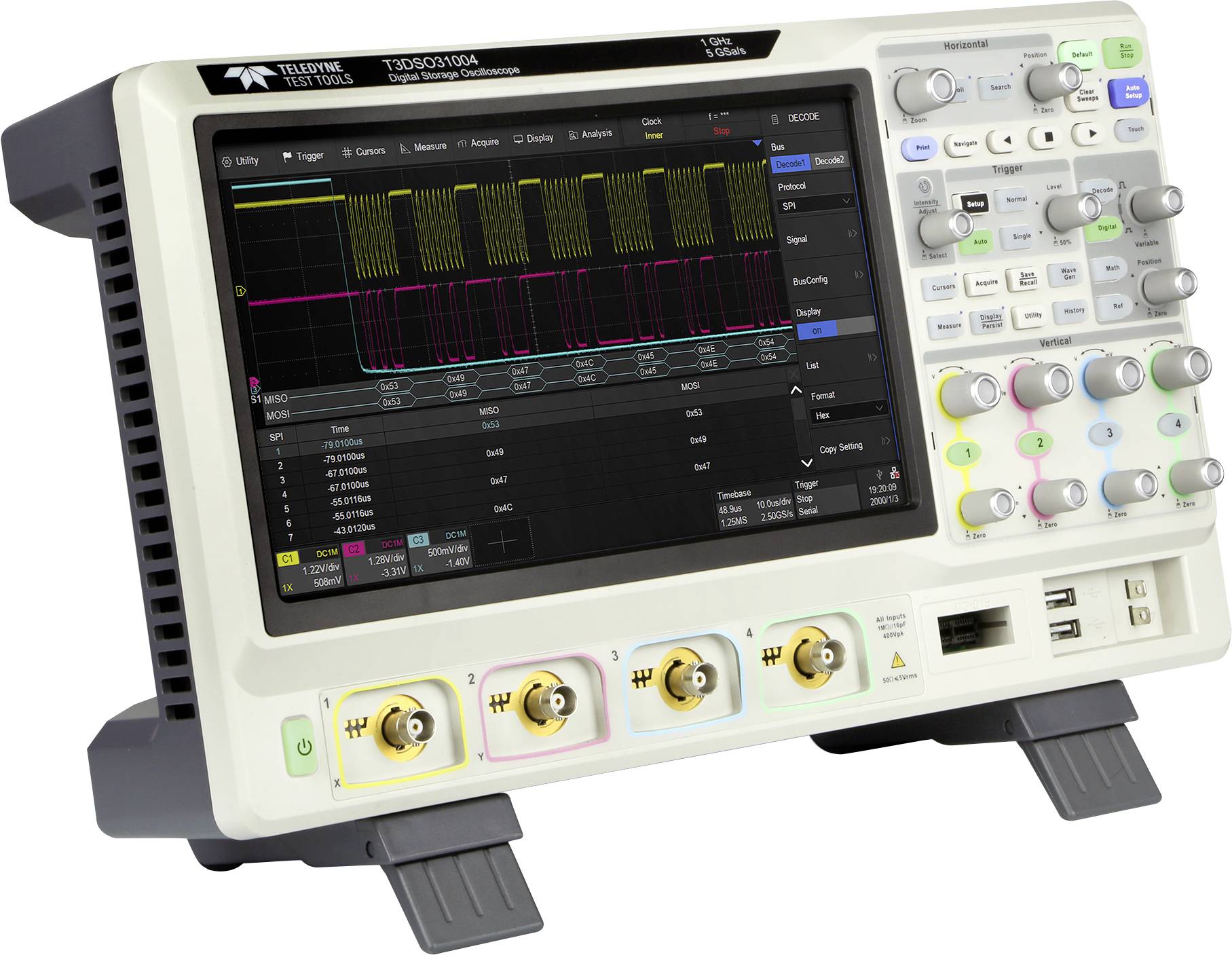 Teledyne LeCroy Digital-Oszilloskop 500MHz 4-Kanal 5 GSa/s 125 Mpts 1St.