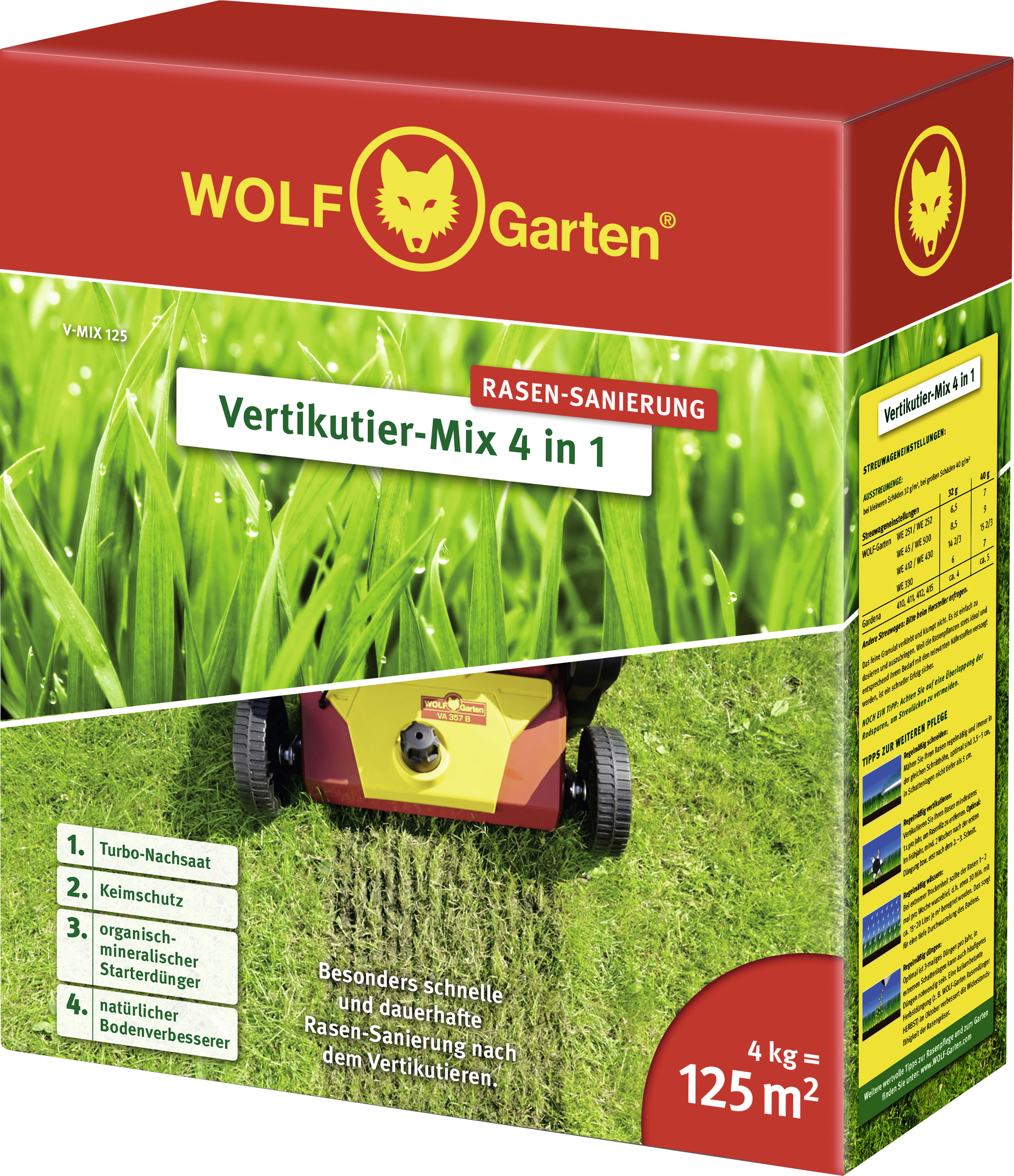 WOLF-Garten 3851620 Vertikutierer Mix 4-in-1 1 St.