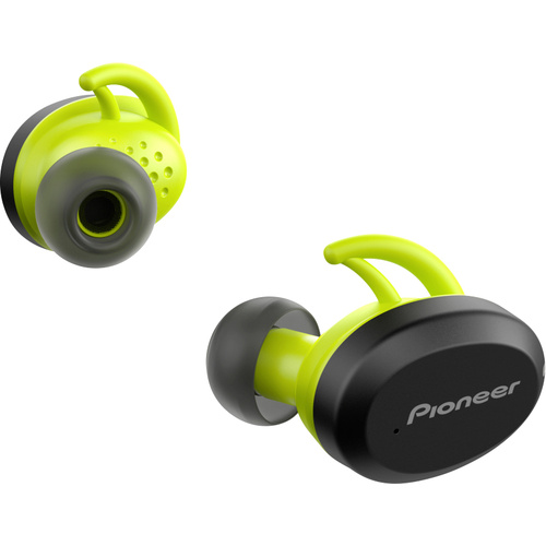 Pioneer SE-E9TW-Y Bluetooth® Sport In Ear Kopfhörer In Ear Schweißresistent, Wasserbeständig Gelb