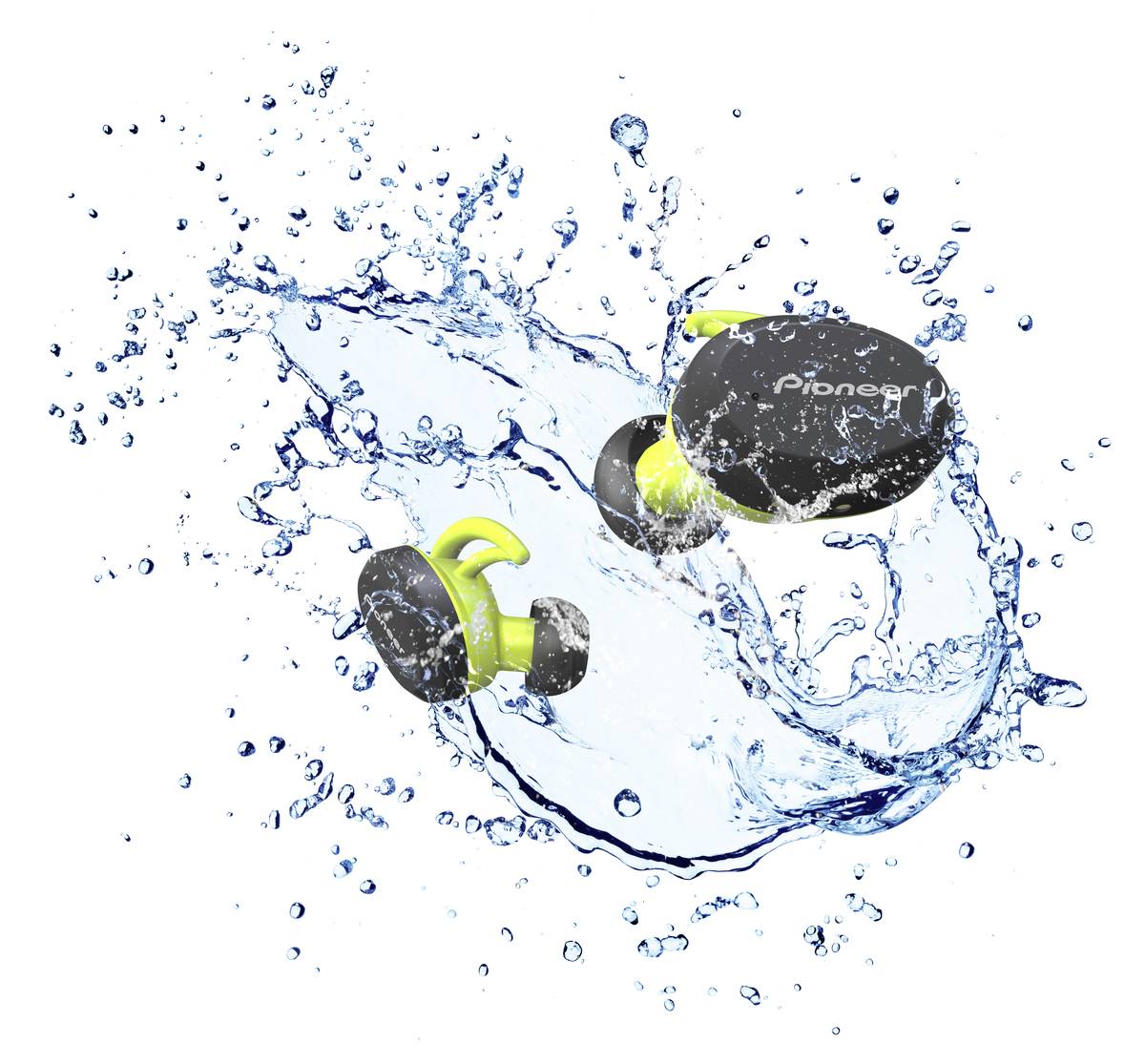 Pioneer SE-E9TW-Y Bluetooth® Sport In Ear Kopfhörer In Ear Schweißresistent, Wasserbeständig Gelb