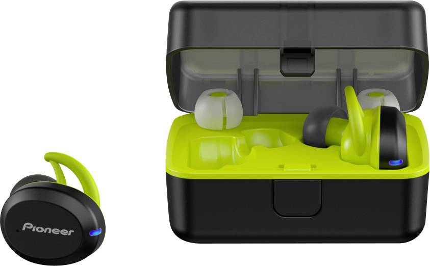 Pioneer SE-E9TW-Y Bluetooth® Sport In Ear Kopfhörer In Ear Schweißresistent, Wasserbeständig Gelb