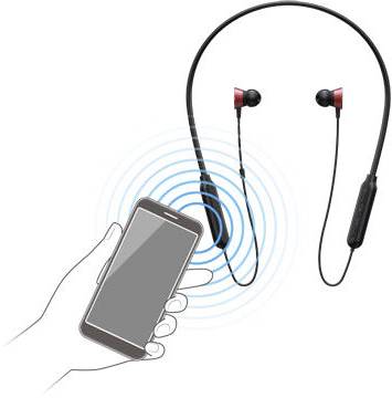 Pioneer SE-QL7BT(R) Bluetooth® Sport In Ear Kopfhörer In Ear Rot