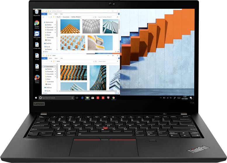 Lenovo Notebook ThinkPad T14 Gen 2 20XL 35.6 cm (14 Zoll) Full-HD+ AMD Ryzen 7 Pro 5850U 16 GB RAM 512 GB SSD AMD Radeon Vega Graphics Win 10 Pro