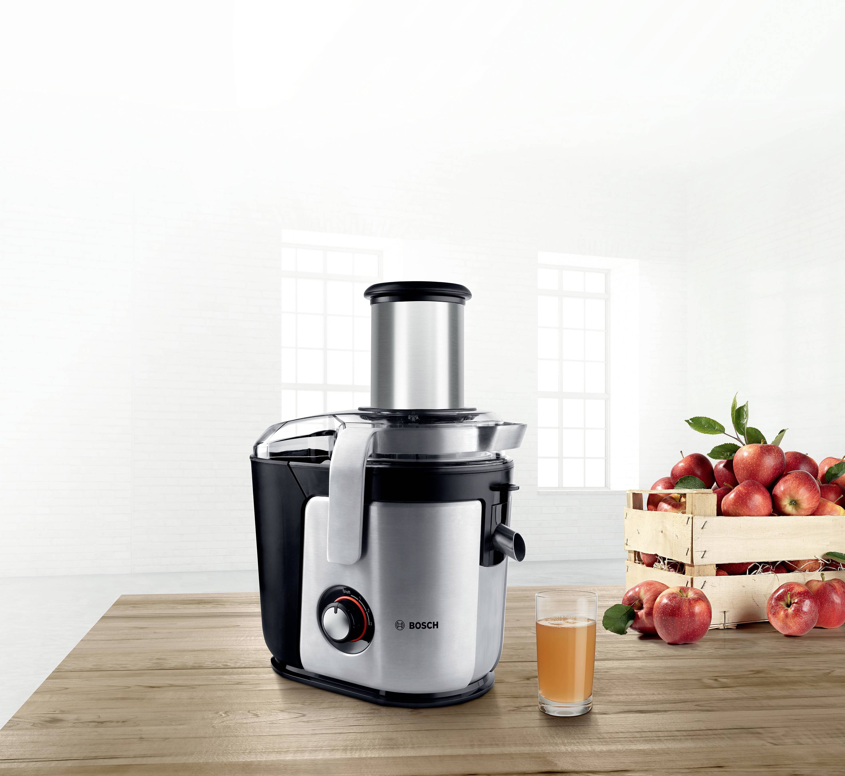 Bosch Haushalt Entsafter MES4010 1200W Silber, Schwarz