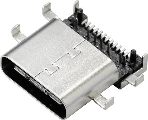 TRU COMPONENTS USB 3.1 Typ C Einbaubuchse Buchse, Einbau horizontal Inhalt