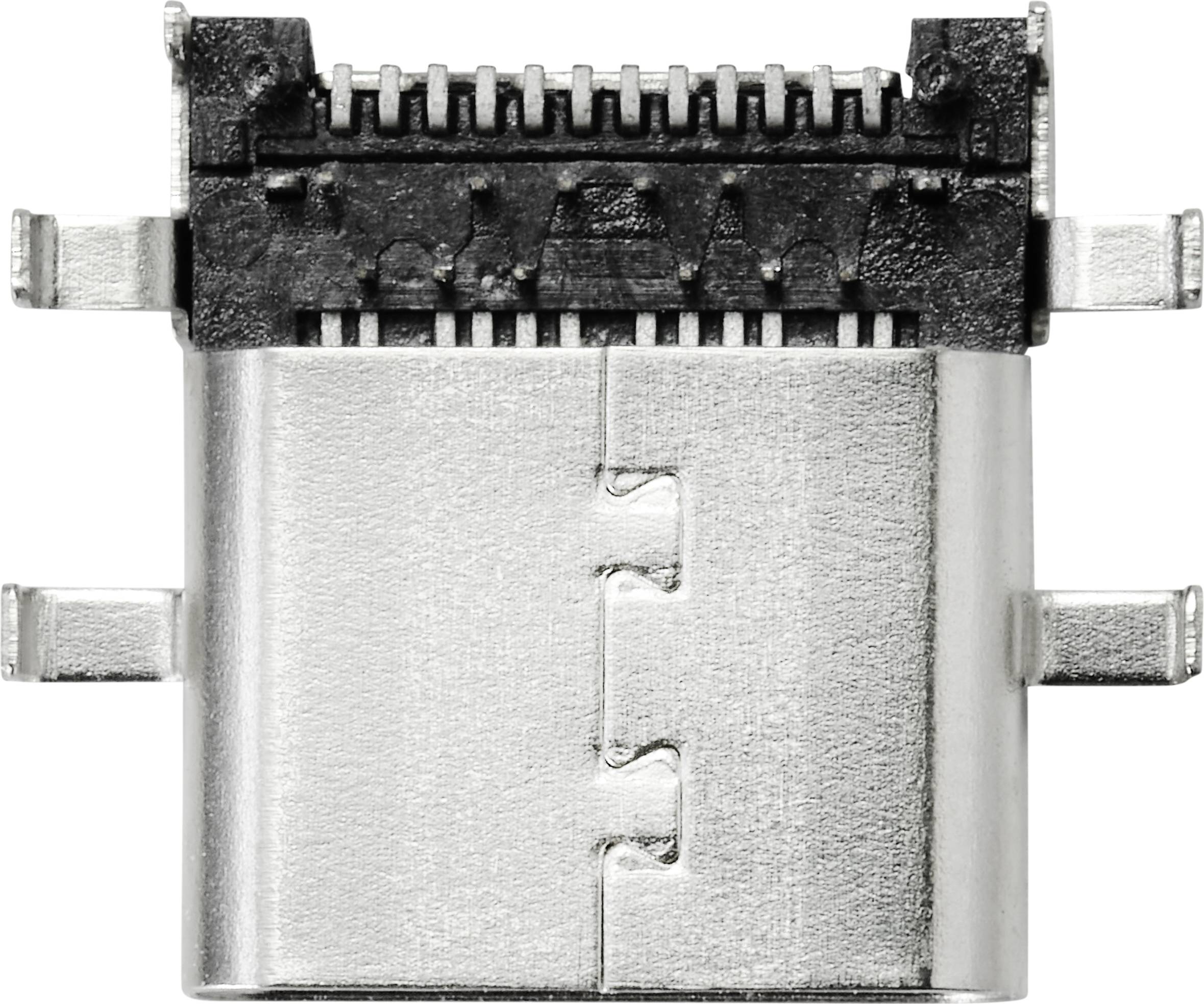 TRU COMPONENTS USB 3.1 Typ C Einbaubuchse Buchse, Einbau horizontal Inhalt