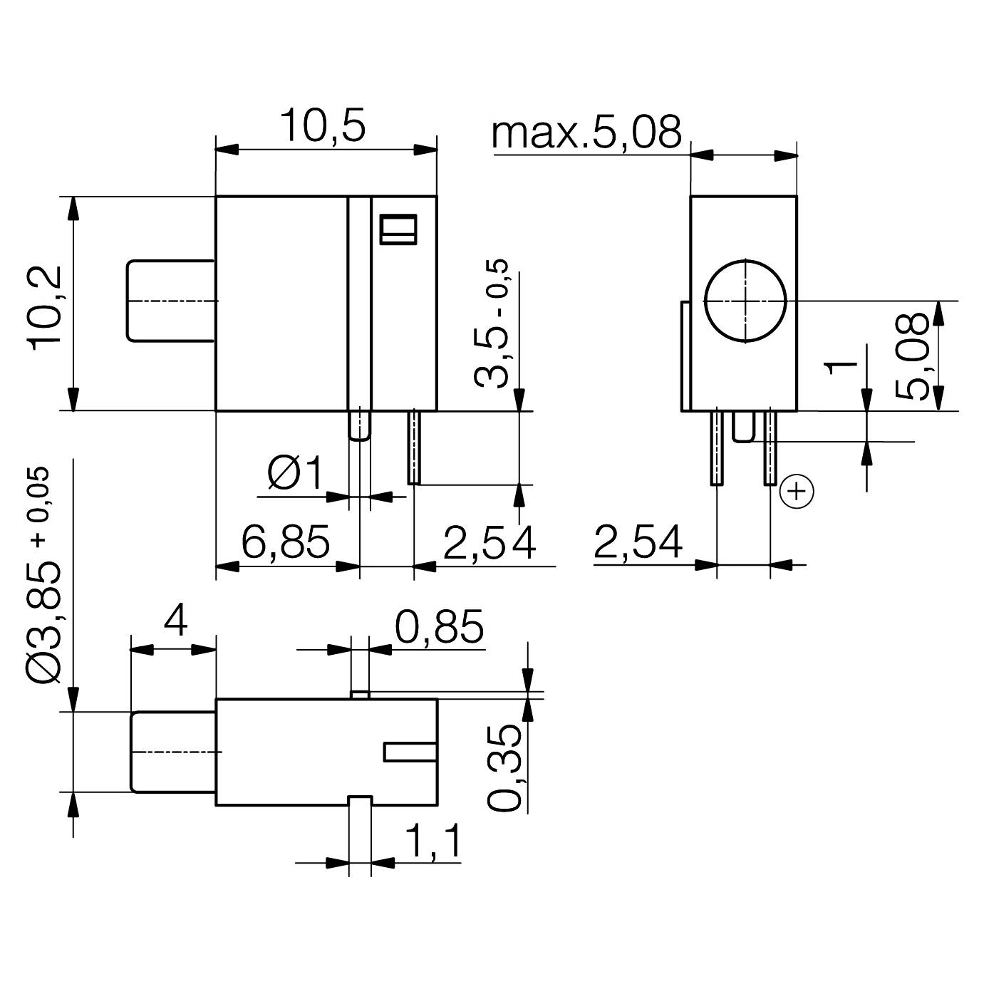 Signal Construct LED-Baustein Grün (L x B x H) 15 x 5 x 14mm Bulk