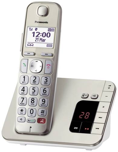 Panasonic KX-TGE260GN DECT/GAP Schnurloses Telefon analog  Anrufbeantworter, Babyphone, Freisprechen