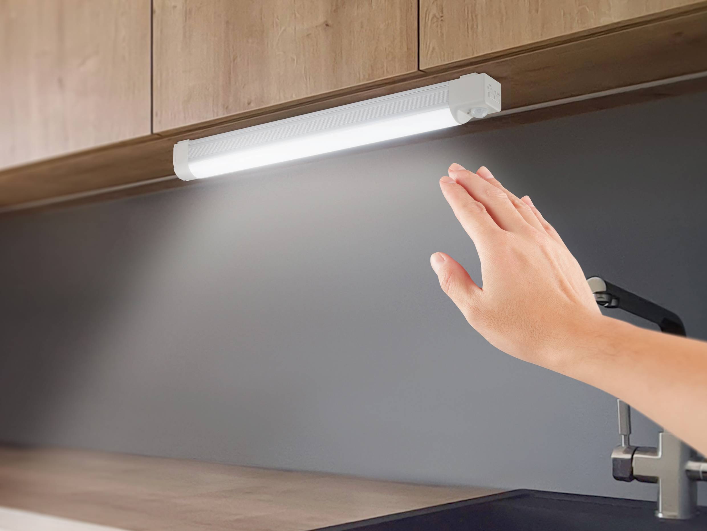 LED-Schrankleuchte mit Bewegungsmelder SMD LED Weiß