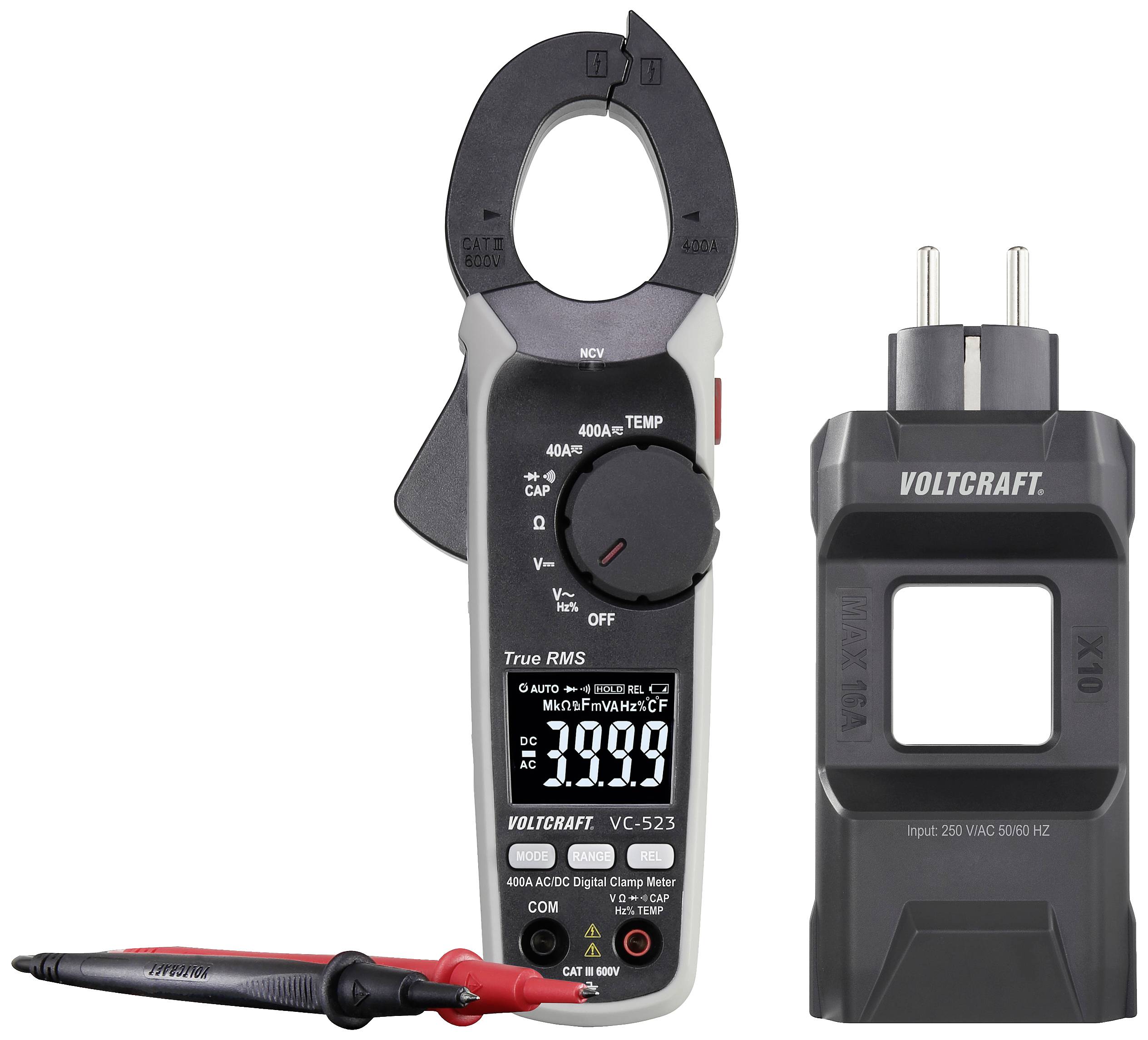 VOLTCRAFT VC523 SE plus DMA Stromzange digital CAT III 600 V