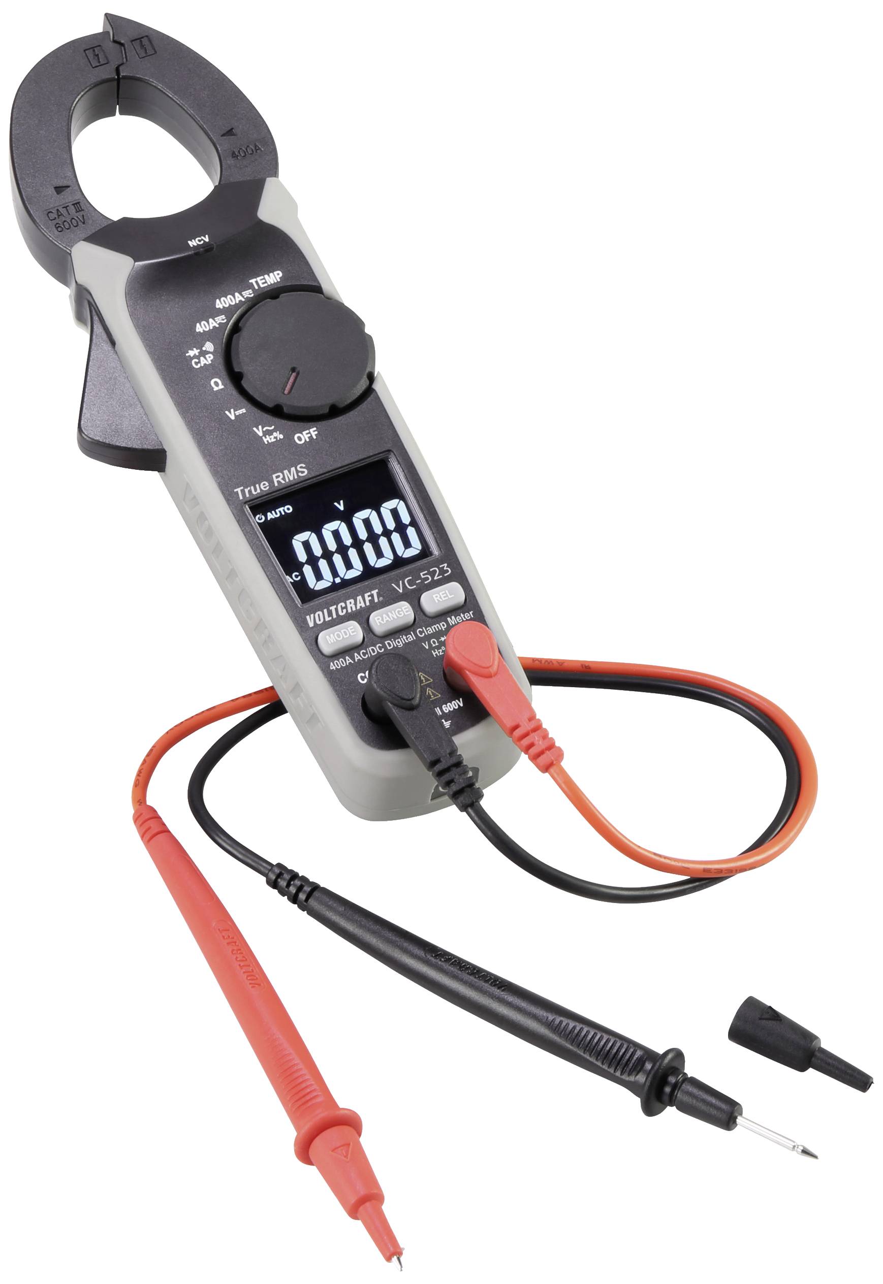 VOLTCRAFT VC523 SE plus DMA Stromzange digital CAT III 600 V
