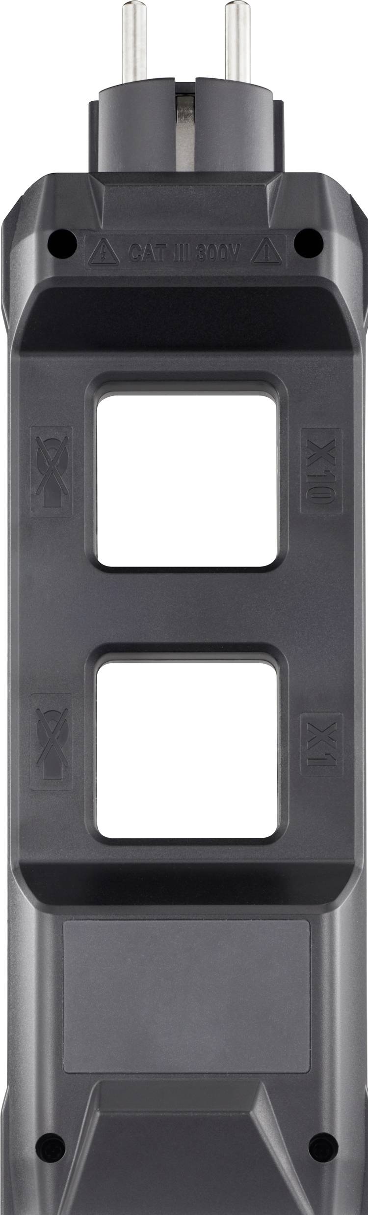 VOLTCRAFT DMA-1L 16 Adapterstecker - Dunkelgrau