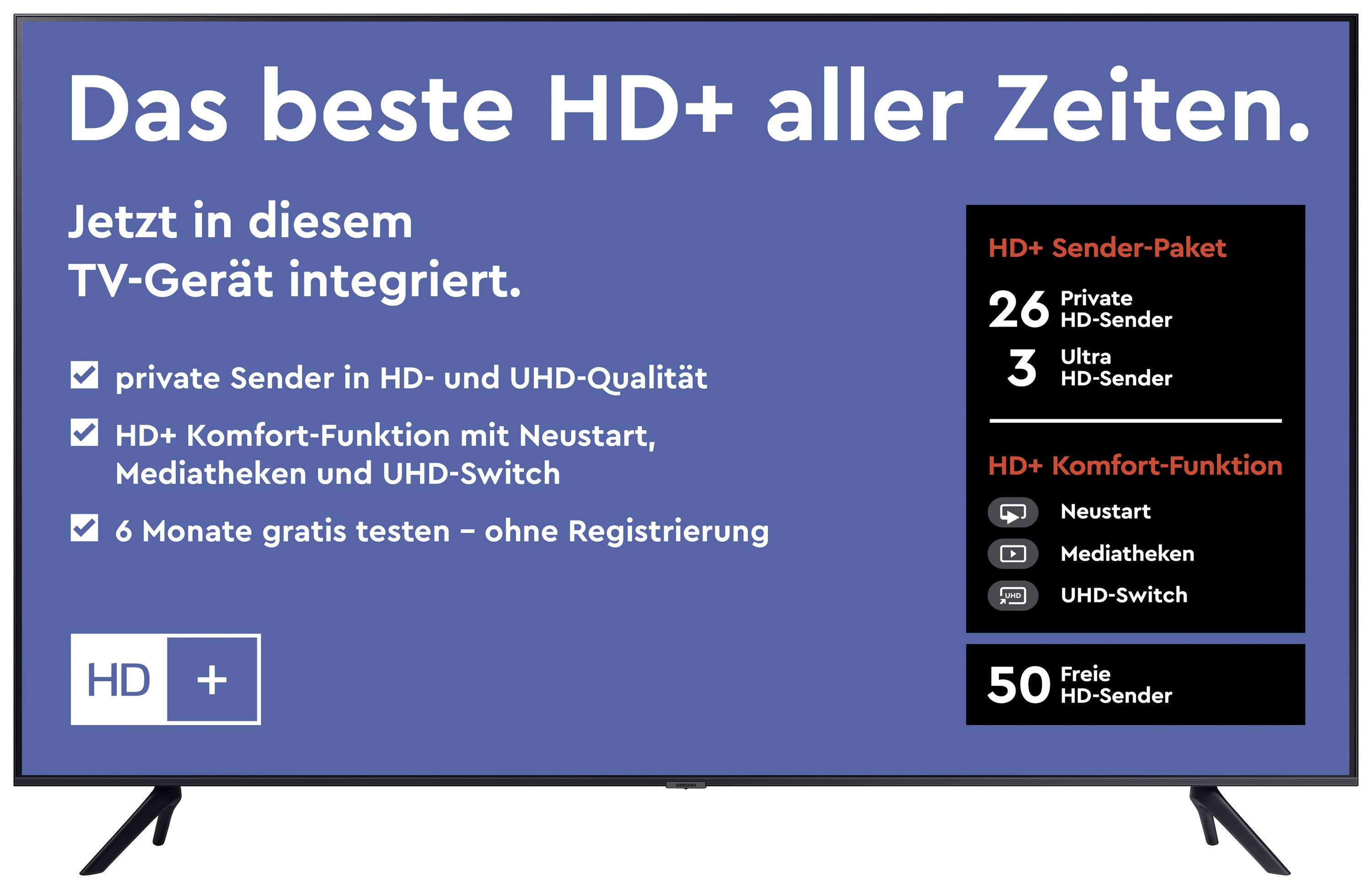 Samsung GU65AU7199 LED-TV 163cm 65 Zoll EEK G (A - G) Titan-Schwarz