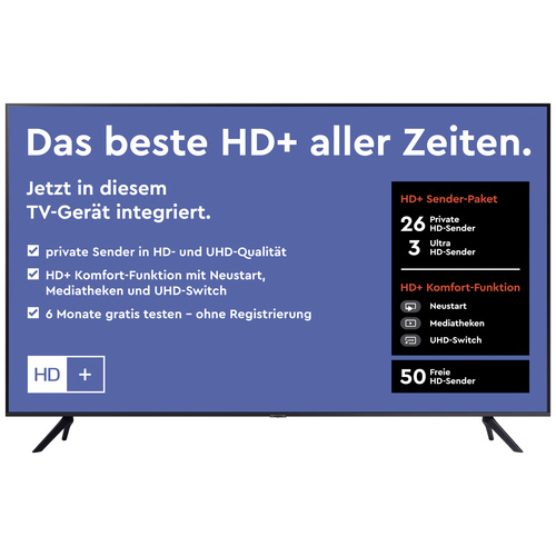 Samsung GU43AU7199 LED-TV 108cm 43 Zoll EEK G (A - G) Titan-Schwarz