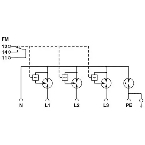 Phoenix Contact 1168943 FLT-SEC-ZP2-3S-255/12.5 Kombiableiter 20 kA 1St. Phoenix Contact 1168943 FLT-SEC-ZP2-3S-255/12.5 Kombiableiter 20 kA 1St.