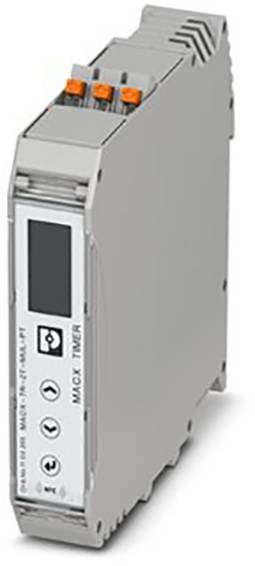 Graues elektronisches Gerät zur automatischen Steuerung von Prozessen. Es verfügt über ein Display und Tasten zur Einstellung.