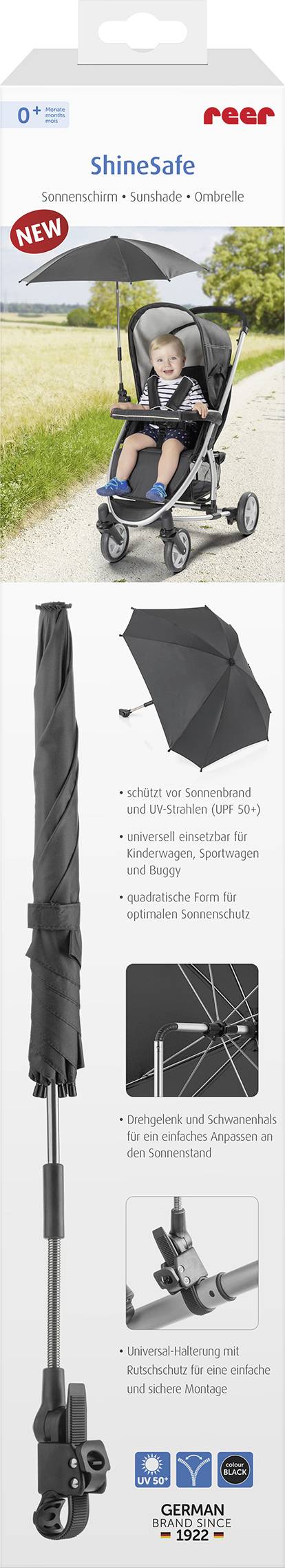 reer ShineSafe Kinderwagen-Sonnenschirm