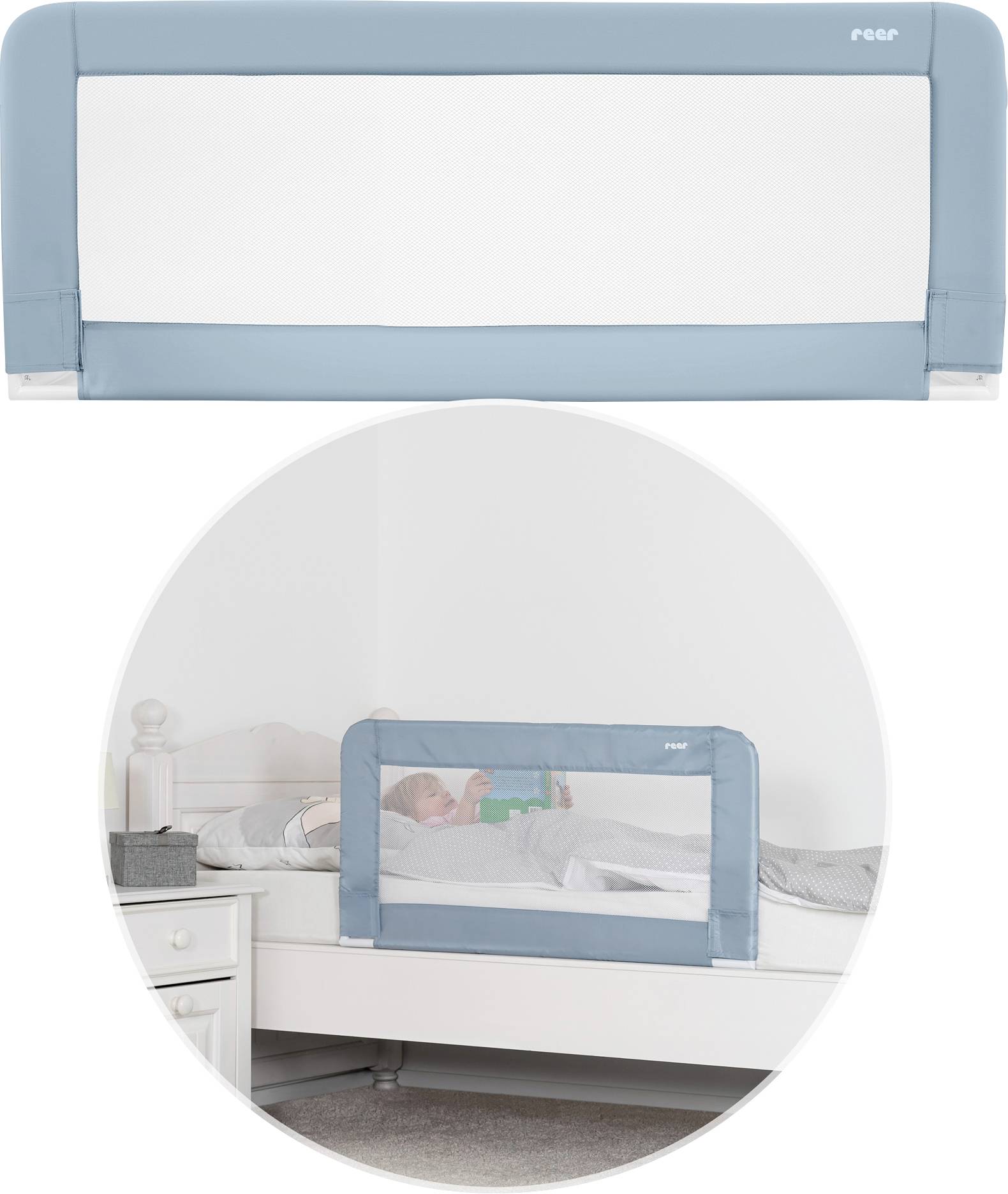 REER Sleep'n Keep 45101 Sleep'n Keep Bettgitter Blau-Grau