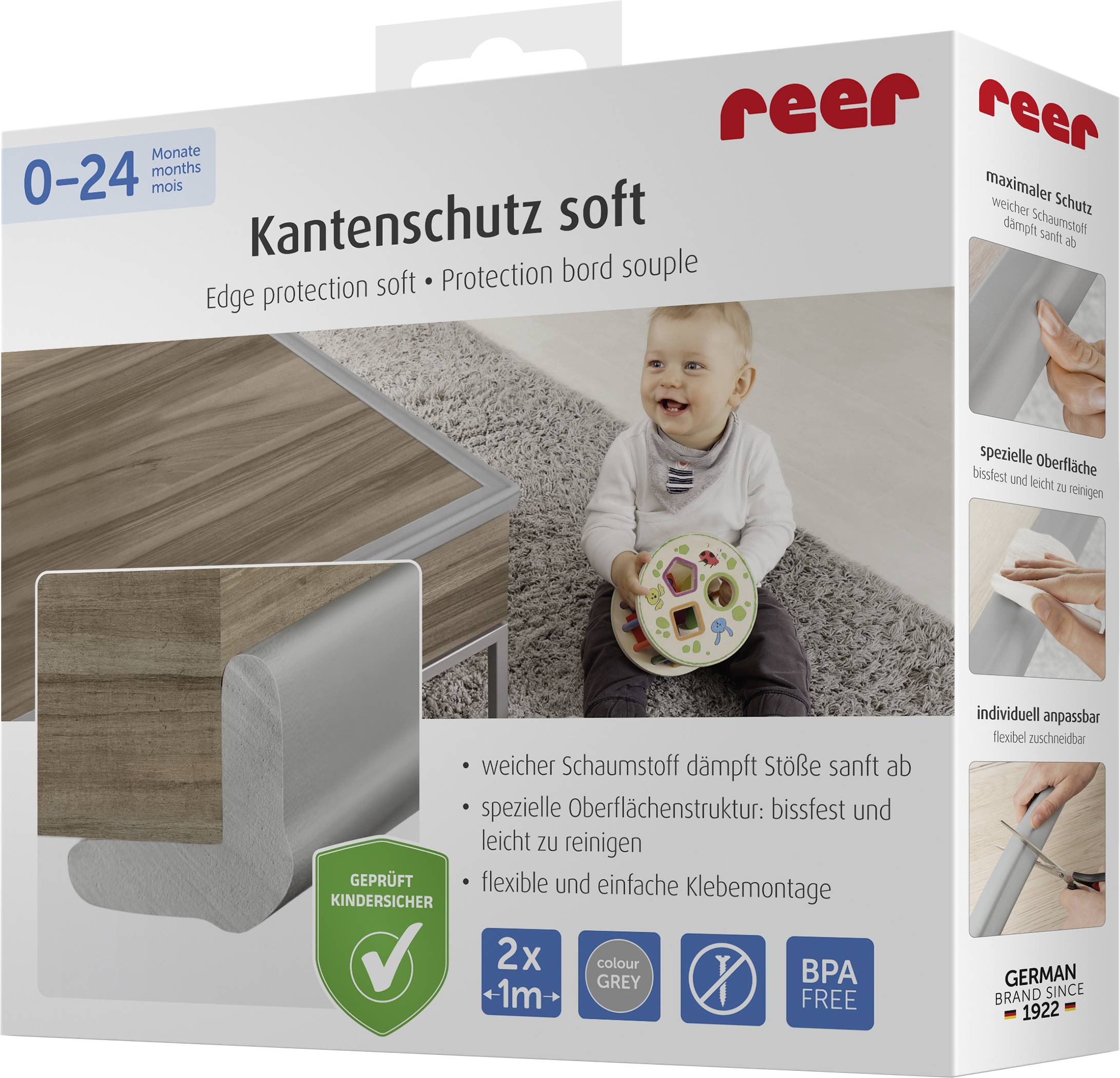 REER Soft 82041 Kantenschutz Grau