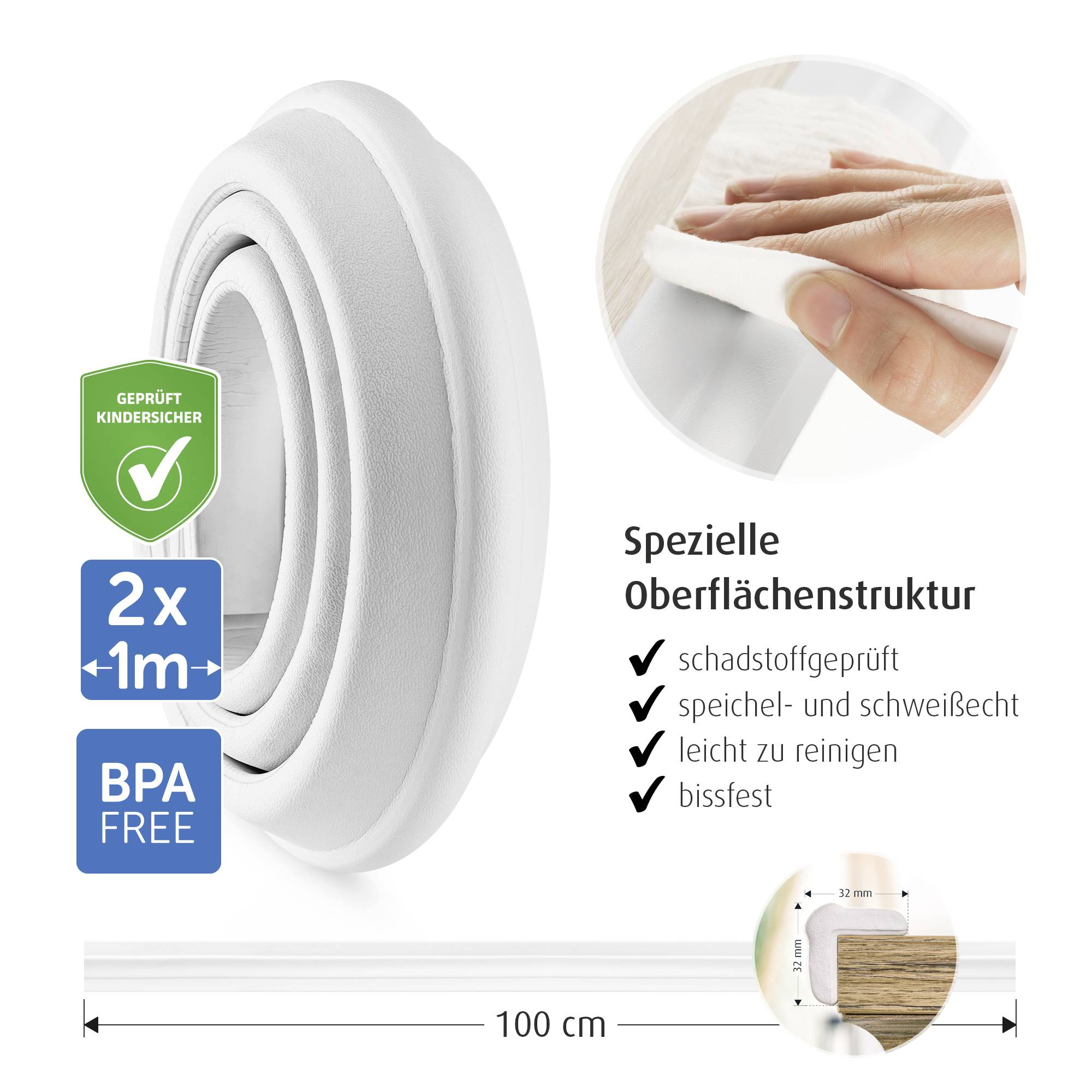 REER Soft 82040 Kantenschutz Weiß