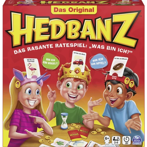 Spin Master Hedbanz - das rasante Ratespiel für die ganze Familie - Neuauflage mit tollem Spielmaterial 6059492 Spin Master Hedbanz - das rasante Ratespiel für die ganze Familie - Neuauflage mit tollem Spielmaterial 6059492
