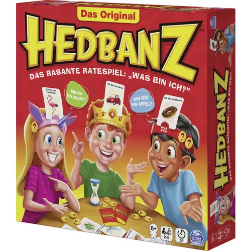 Spin Master Hedbanz - das rasante Ratespiel für die ganze Familie - Neuauflage mit tollem Spielmaterial 6059492 Spin Master Hedbanz - das rasante Ratespiel für die ganze Familie - Neuauflage mit tollem Spielmaterial 6059492