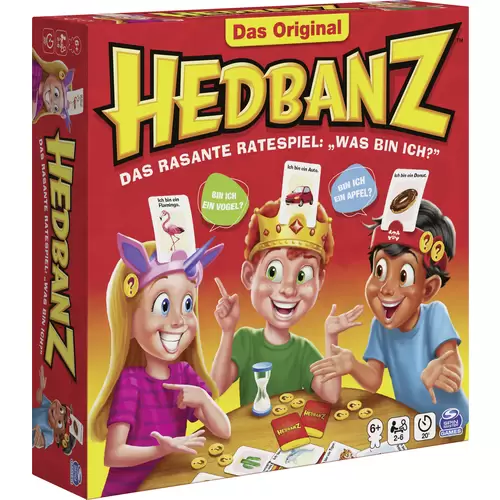 Spin Master Hedbanz - das rasante Ratespiel für die ganze Familie - Neuauflage mit tollem Spielmaterial 6059492 Spin Master Hedbanz - das rasante Ratespiel für die ganze Familie - Neuauflage mit tollem Spielmaterial 6059492