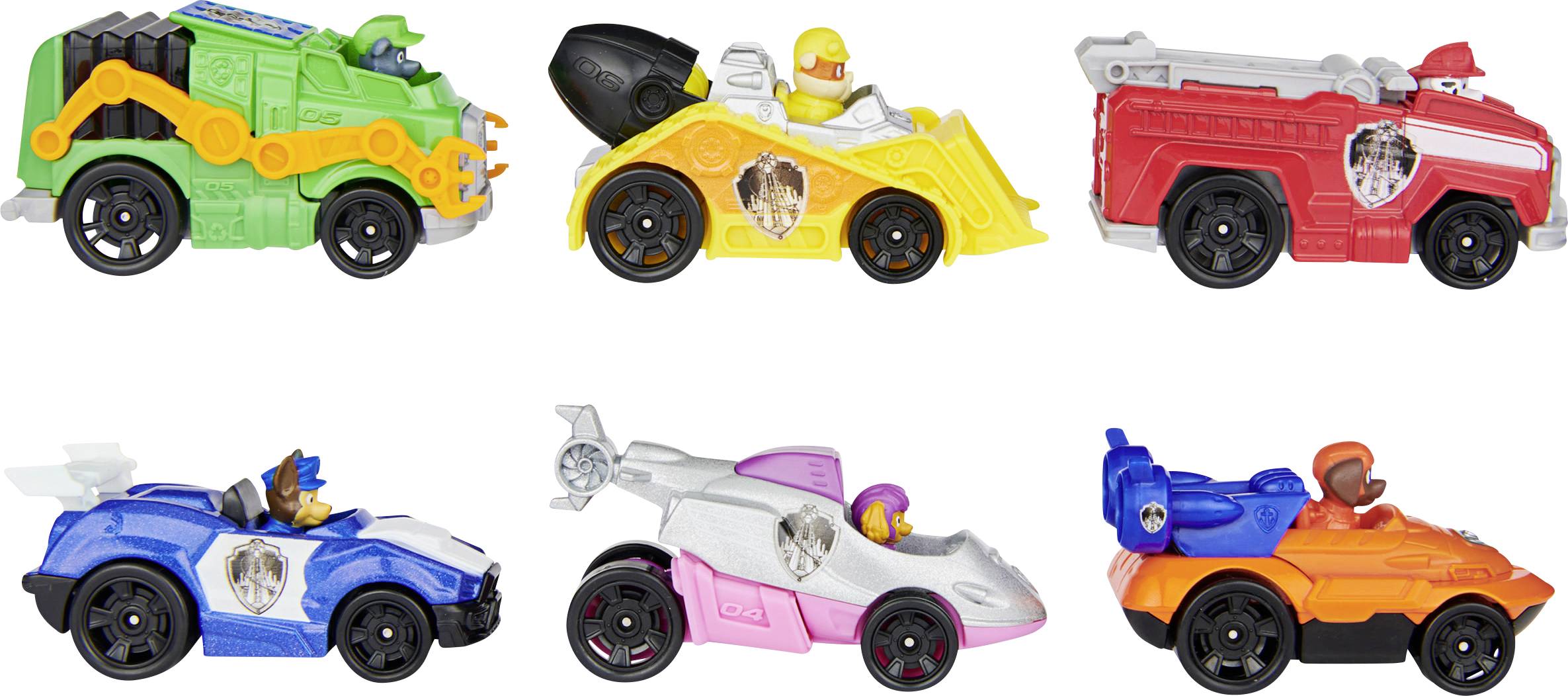 Paw Patrol True Metal-Geschenkset mit sechs 1:55 Metall-Fahrzeugen aus dem Kinofilm