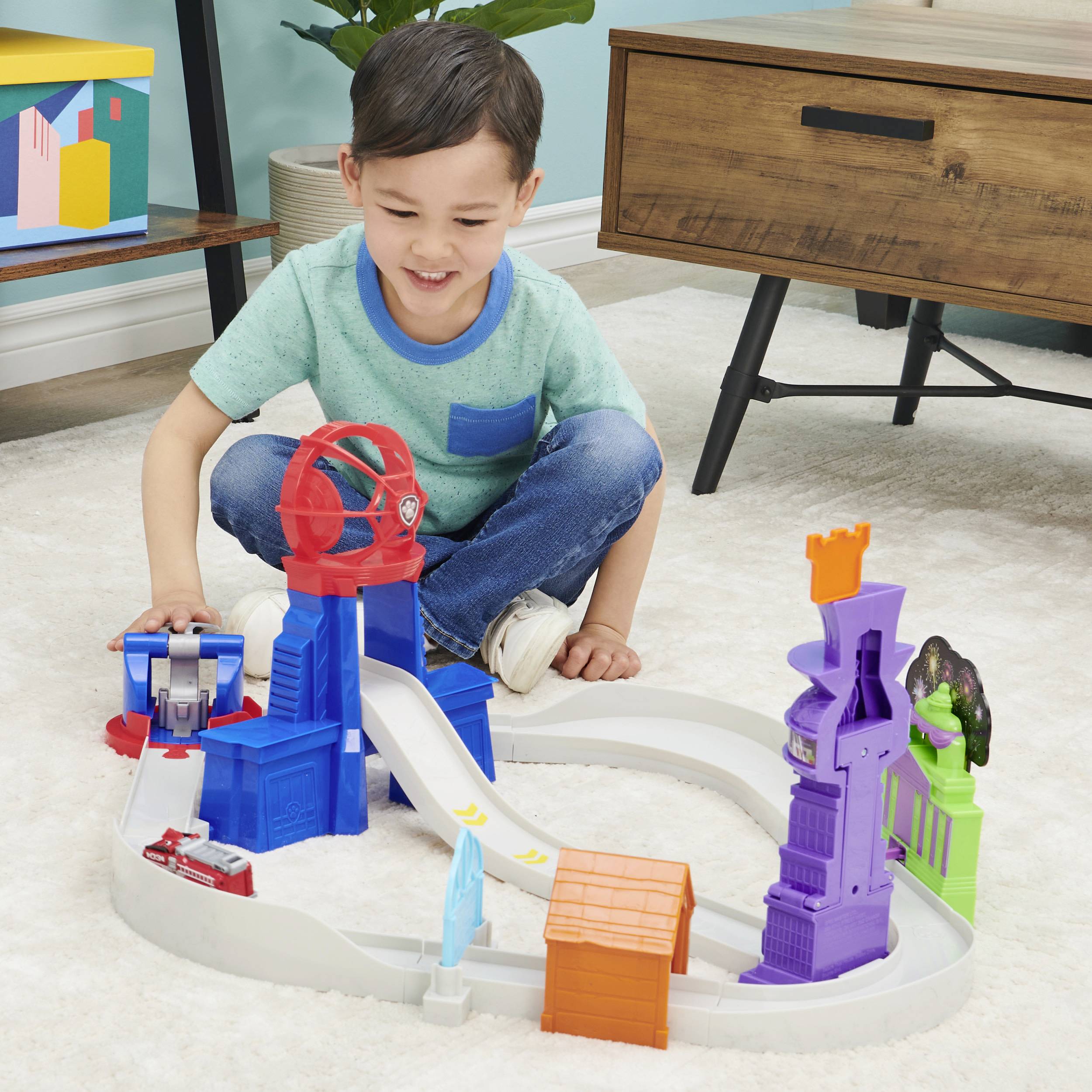 Paw Patrol Paw Patrol True Metal Total City Rescue Spielset aus dem Kinofilm mit 3 Rettungsaktionen 6061056