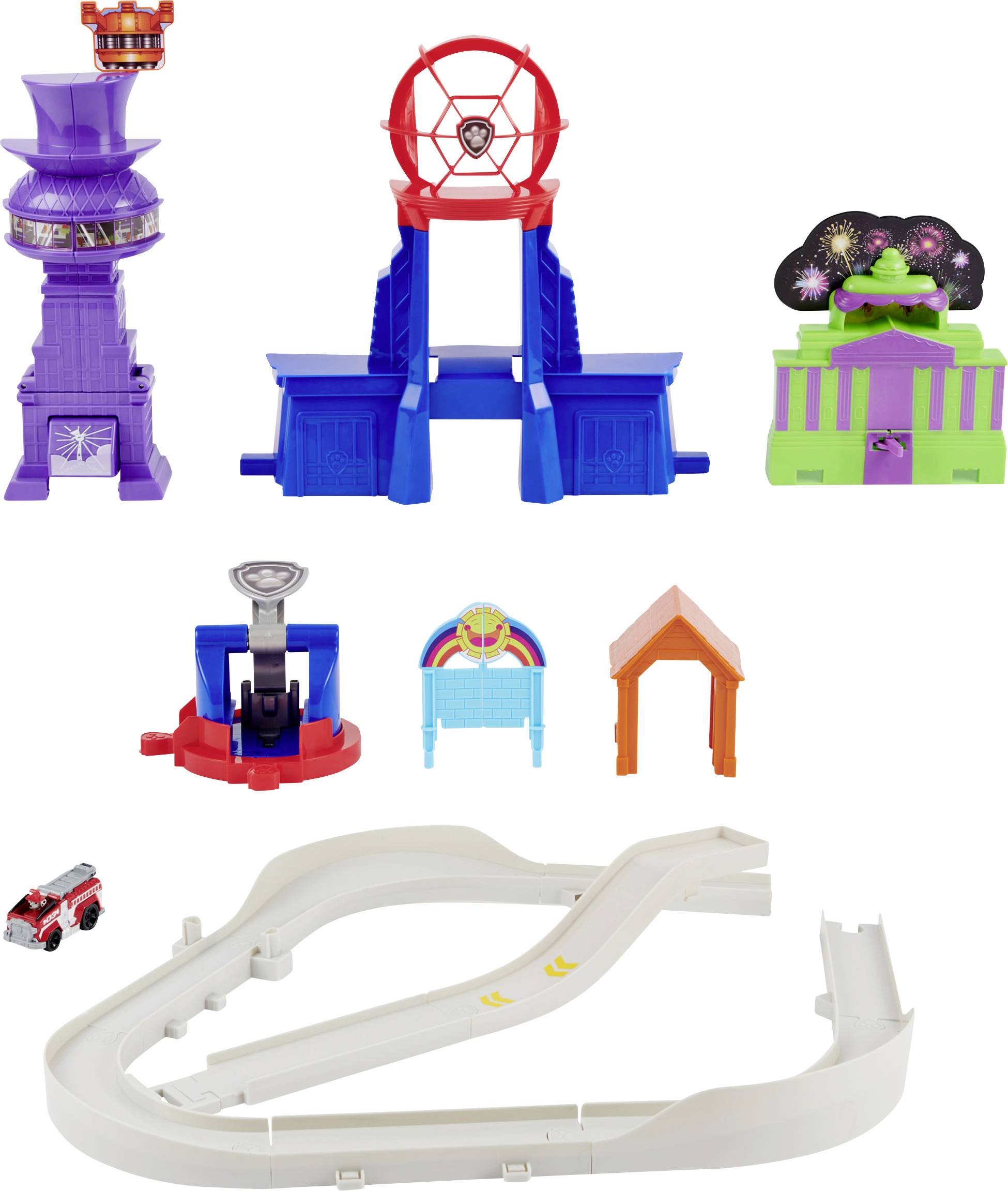 Paw Patrol Paw Patrol True Metal Total City Rescue Spielset aus dem Kinofilm mit 3 Rettungsaktionen 6061056