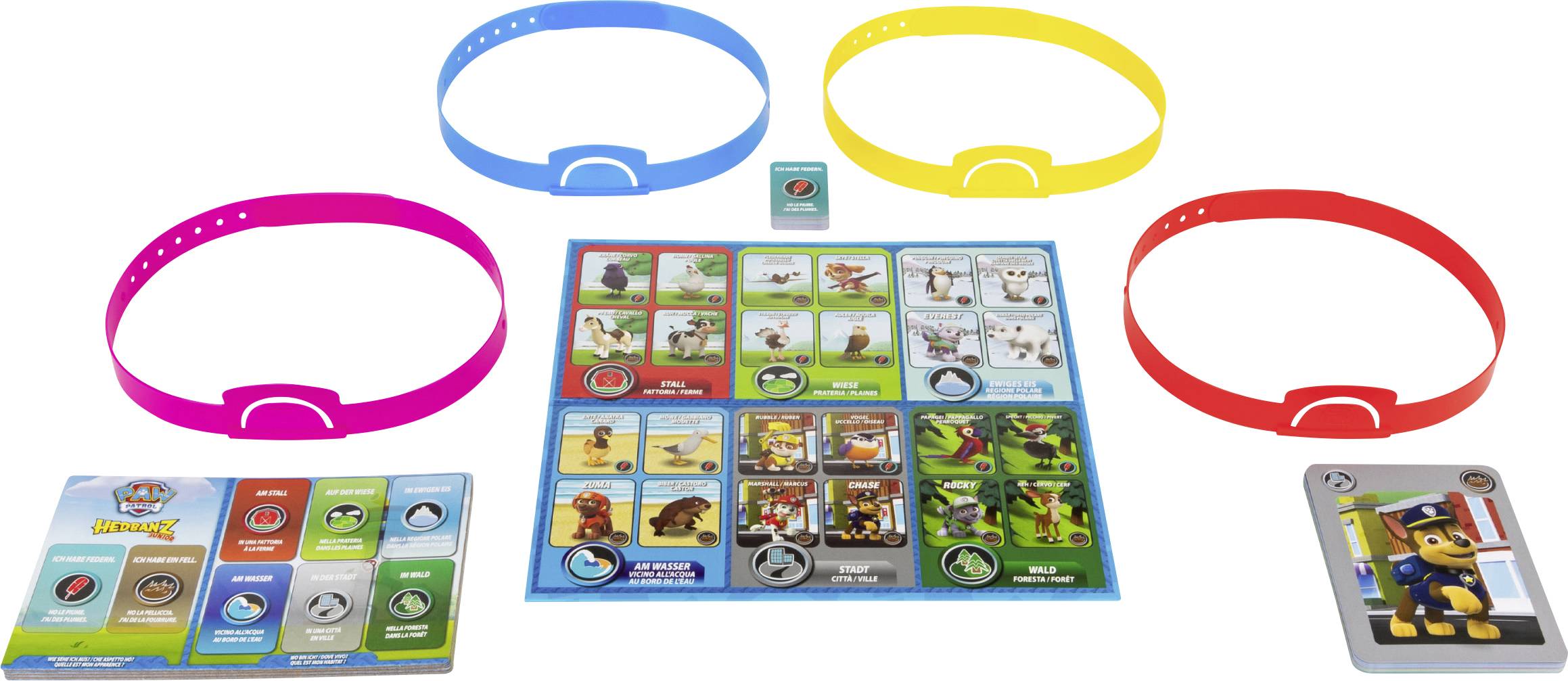 Spin Master Hedbanz Junior – Paw Patrol, das witzige Ratespiel für Fellfreunde 6062582