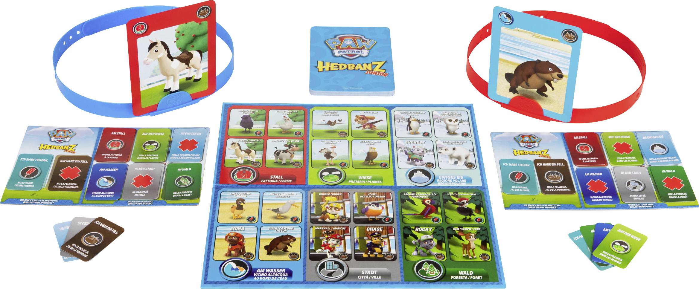 Spin Master Hedbanz Junior – Paw Patrol, das witzige Ratespiel für Fellfreunde 6062582