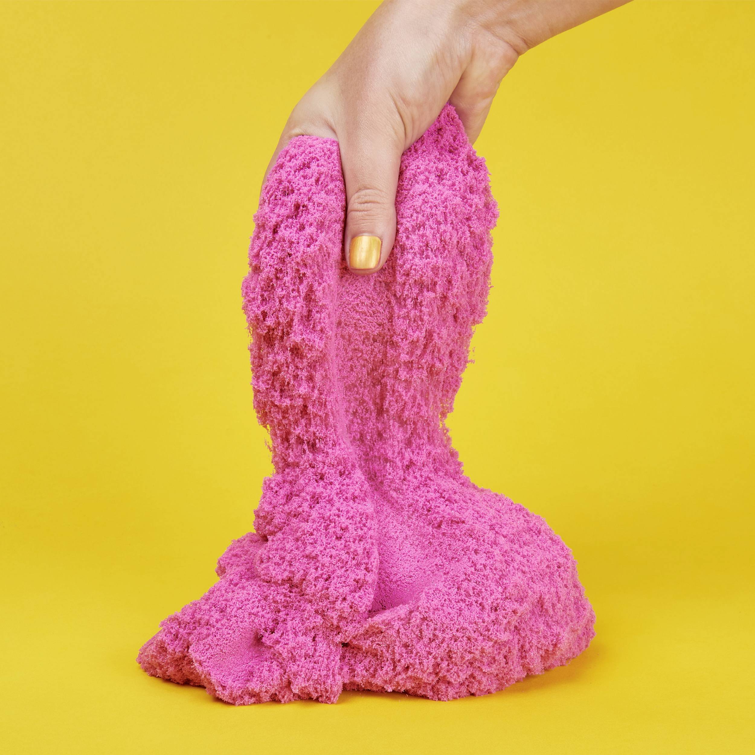 Kinetic Sand Kinetic Sand Schimmersand Crystal Pink, 907 g - rosa Glitzersand für Indoor-Sandspiel
