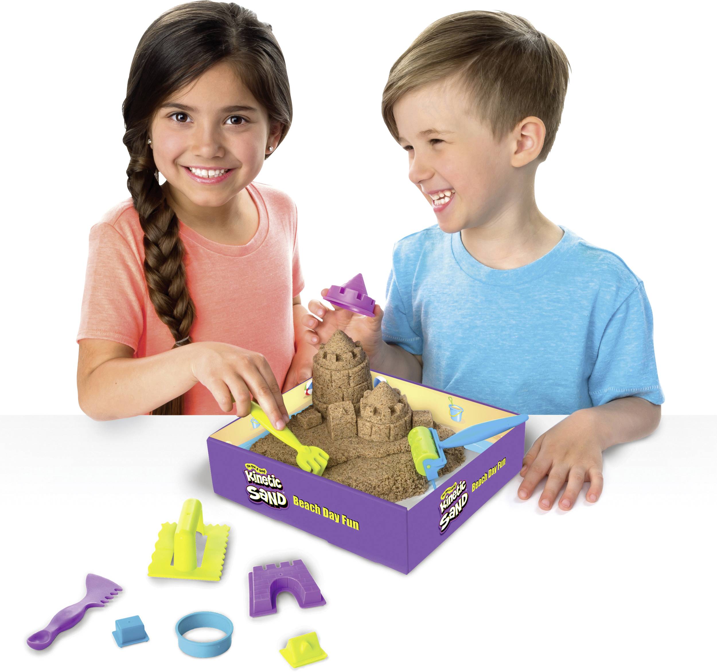 Kinetic Sand Kinetic Sand Strandspaß Set mit 340 g Sand und Zubehör für Indoor-Sandspiel
