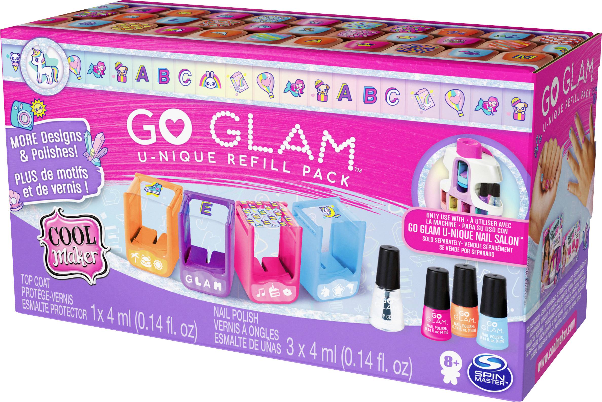 Go Glam Unique Nachfüll Set XXL - kompatibel mit Go Glam Unique Nagel Salon