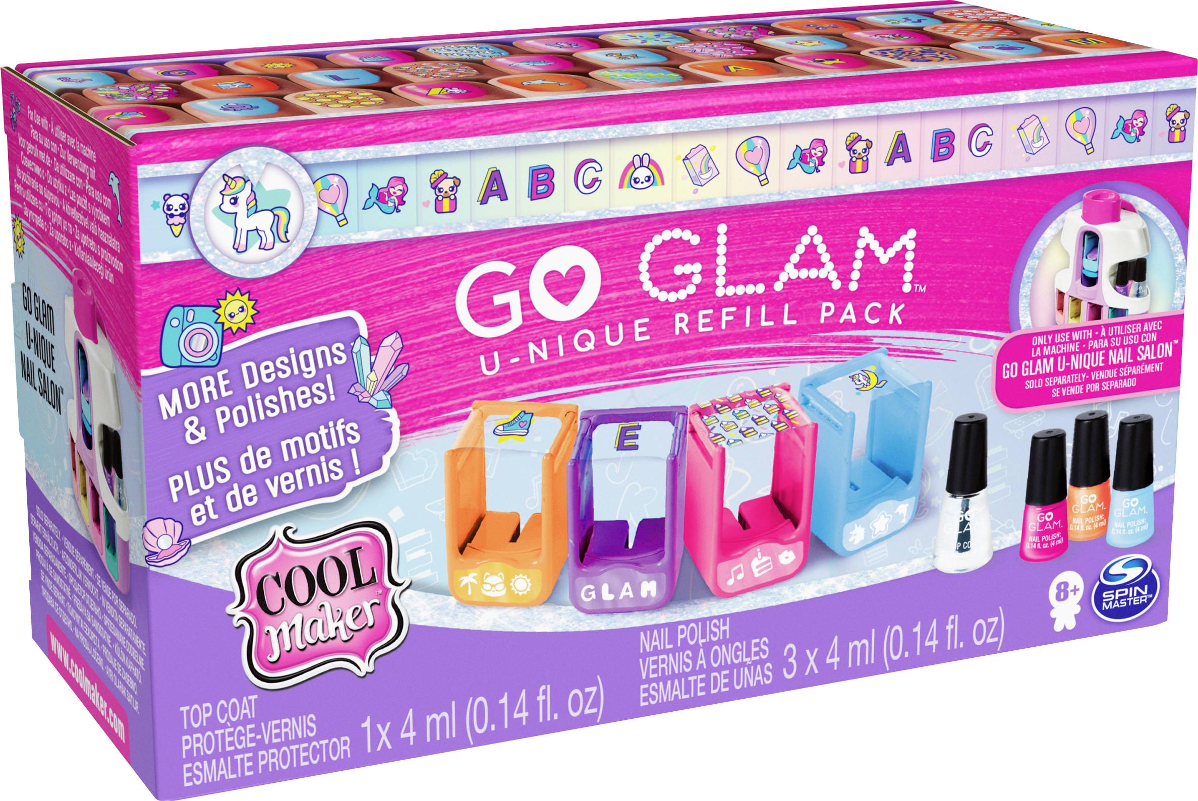 Go Glam Unique Nachfüll Set XXL - kompatibel mit Go Glam Unique Nagel Salon